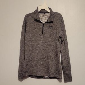 Nike Black and White Dri-FIT Grid Pattern Top